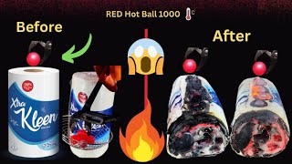 1000°C Fire ball Vs Toilet Paper 😳satisfying rhcb experimnts foryou viralvideo trending [upl. by Rus]