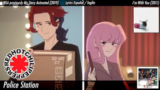 Red Hot Chili Peppers  Police Station  Lyrics Español  English  MSA My Story Animated AMV [upl. by Munson]