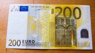 Old 200 EURO Banknote Review [upl. by Dnalyk]