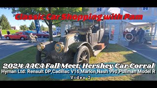 Classic Car Shopping 2025 AACA Fall Meet Hershey Car Corral 2 [upl. by Ardnosal842]