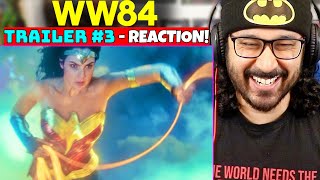 WONDER WOMAN 1984  TRAILER 3  REACTION CCXP [upl. by Gerdy]