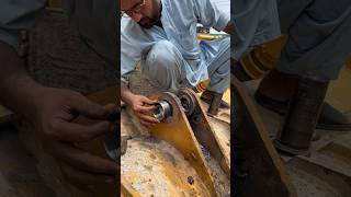 How to fix bucket Lin boring adjuster with welding and gas cutter shorts welding [upl. by Leverick939]