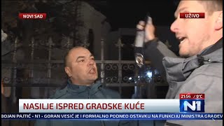 Novi Sad  Hapšenje Gorana Ješića na protestu 05112024 [upl. by Farmer]