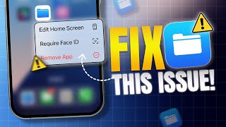 How to Fix Files App Not Working on iPhone  iOS Files App Not Opening  iPhone Files App Crashing [upl. by Rayna]