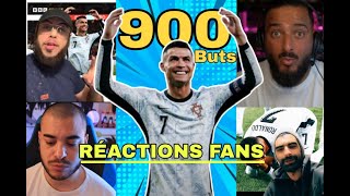 Cristiano Ronaldo Atteint 900 Buts en Carrière 🔥  les réactions des fans [upl. by Bertolde]