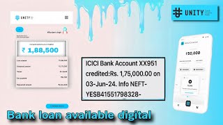 unity small finance Bank get instant personal loan without income proof 188500 loan approved [upl. by Dymphia]