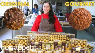 Pastry Chef Attempts to Make Gourmet Ferrero Rocher  Gourmet Makes  Bon Appétit [upl. by Corkhill]