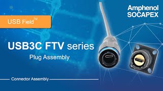 Amphenol USB typeC Assembly  USB3C FTV Series [upl. by Htiekal584]