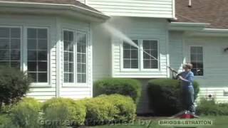 How to Clean Soffits amp Gutters with a Briggs and Stratton Pressure Washer [upl. by Jareen]