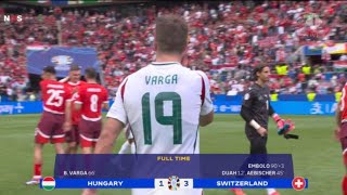 Breel Embolo Goal Hungary vs Switzerland 13 Goals Highlights  UEFA EURO 2024 [upl. by Adnal684]