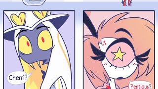 If Cherri Met Pentious Again in Heaven…  Hazbin Hotel Comic Dub [upl. by Eendyc]