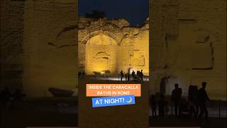 Inside the Caracalla baths in Rome at night [upl. by Ramunni205]