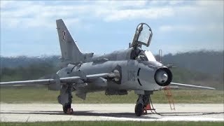 Piknik Lotniczy Świdwin 2018 SU22Mig 29XA41pokaz statyczny [upl. by Yehtomit446]