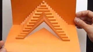 03 How To Build Stairs Pop Up Card Tutorial [upl. by Novel]