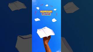 Boomerang Paper plane  how to make boomerang  Longest flying plane [upl. by Flossy]