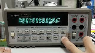 agilent 34401A bootup and selftest [upl. by Nolyag931]