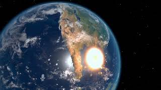 Asteroid Impact How Dinosaurs Went Extinct  Simulation [upl. by Nore507]