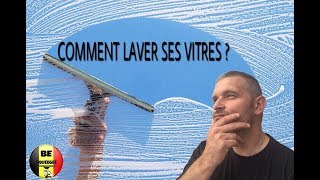 COMMENT LAVER DES VITRESdémonstrationblabla  BE SQUEEGEE [upl. by Yltsew]