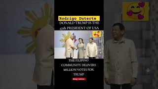 DONALD TRUMP amp RODRIGO DUTERTE shorts short [upl. by Orabla242]