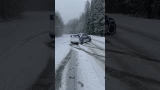 Subaru Impreza WRX STI on a snowy road subaru impreza wrx sti [upl. by Gittel987]