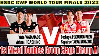 Intense Batle WatanabeHigashino vs PuavaranukrohTaerattanachai  BWF World Tour Finals 2023 [upl. by Yrogreg]