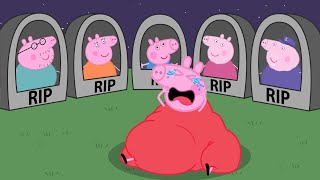 No Way Fat Peppa Misses Everyone So Much  Peppa Pig Funny Animation [upl. by Iduj]