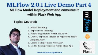 MLFlow Model Deployment using Flask  Part 4  MLFlow211  Ashutosh Tripathi AI [upl. by Arvell]