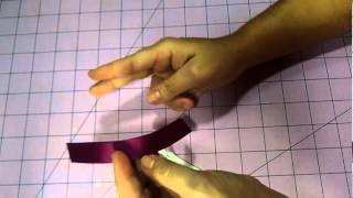 How To Make A Center Knot for Boutique Hair bows [upl. by Zebadiah]