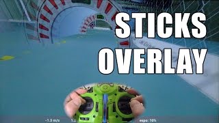 STICKS OVERLAY in simulator  FPV Event Drone Simulation  NEC Drone Show [upl. by Corly653]