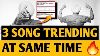 Sidhu Moose Wala • Record Breaking 3 Song Trending on Top Numbers 😱🔥 • Big Update [upl. by Ettenil]