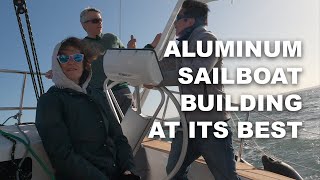 See Aluminum Sailboat Building at its Best [upl. by Eibocaj]