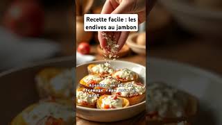 les endives au jambon pizza recettefacile food recette youtubeshorts fruit recipe nourriture [upl. by Rothberg]