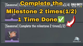 Complete the milestone 2 times12 in Cod Mobile [upl. by Carothers]