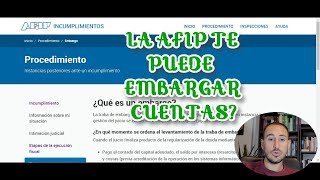 LA AFIP TE PUEDE EMBARGAR CUENTAS [upl. by Inkster64]