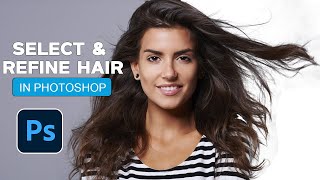 The EASY Way To Select amp Refine Hair In Photoshop 2024 3 mint class [upl. by Haland762]