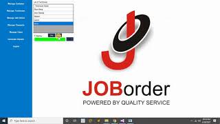 Job Ordering Management System in VBNet with Full Source Code  Free to Download [upl. by Novets]