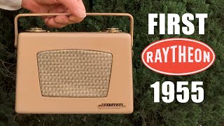 First RAYTHEON transistor radio 1955 2nd only to Regency TR1  8TP model  collectornetnet [upl. by Tedie]