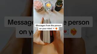 Messages From The Person On Your Mind 💌❤️‍🔥 shorts tarotreading [upl. by Llerat]