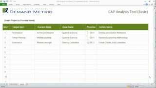 GAP Analysis Template Basic [upl. by Suiravaj]