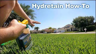 How To Apply Hydretain To A Lawn  32oz Hose End Sprayer [upl. by Goulet]