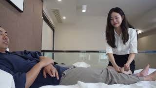 Special rewards from female boss to excellent employees ASMR ear cleaning and relaxing massage [upl. by Idnem]