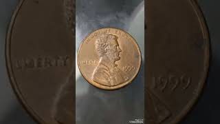 500K amp Super Rare 1999 lincoln penny Close AM pennycoinsmoneyrarecoinscollections [upl. by Beare]