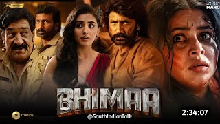 Bhimaa 2024 Full Movie Hindi Dubbed Collection  Gopichand New Movie  South Movie  Hanuman [upl. by Ahsekyw]