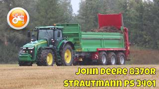 Spreading Manure 2024  John Deere 8370R amp Strautmann PS 3401 [upl. by Eiromem251]