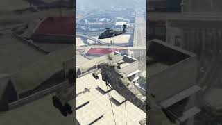 Stealth Annihilator￼ Repelling￼ troops on a building GTA5￼ [upl. by Ichabod]