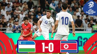 Uzbekistan  DPR Korea  Highlights  AsianQualifiers  Road To 26 [upl. by Eenor]