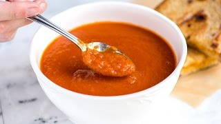 Easy Three Ingredient Tomato Soup Recipe [upl. by Ayotol244]