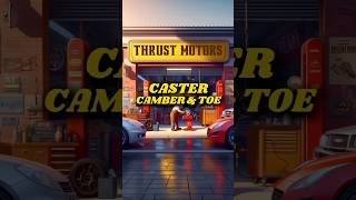 Car Wheel Alignment Explained Camber Caster and Toe shorts automobile automotive car [upl. by Yoccm]