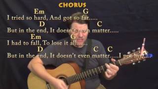 In The End Linkin Park Guitar Cover Lesson in Em with ChordsLyrics  Munson [upl. by Atsyrc]