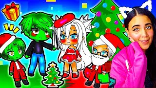 🎅🎄 The Grinchs Son and Santas Daughter 🎅🎄 Christmas Gacha Life Mini Movie Love Story Reaction [upl. by Skcirdnek]